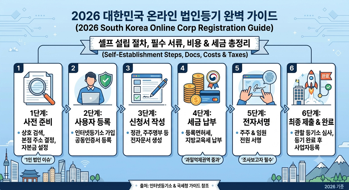 온라인 법인 등기